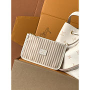 Louis Vuitton Neonoe MM Handbag Light Beige 26x26x17.5cm - 5