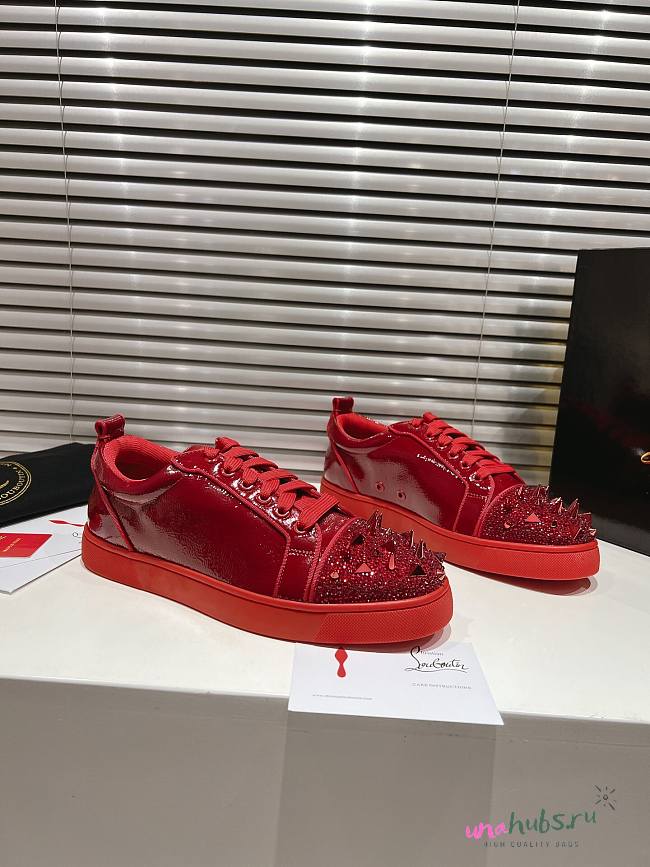 Christian Louboutin Supertracks Pik Jr Red Sneakers  - 1