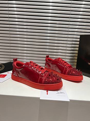 Christian Louboutin Supertracks Pik Jr Red Sneakers 