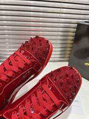 Christian Louboutin Supertracks Pik Jr Red Sneakers  - 4