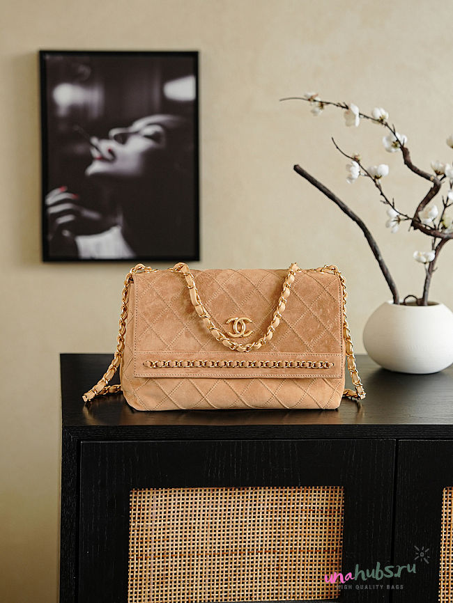 Chanel Flap Bag Suede 26cm - 1