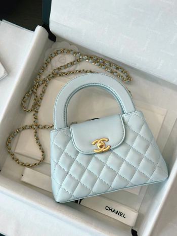 Chanel Kelly Bag in blue - 19X13X7cm