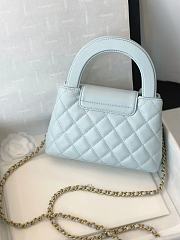 Chanel Kelly Bag in blue - 19X13X7cm - 3