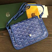 Goyard Blue Plumet Pocket Wallet Bag 20x14cm - 1