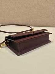 Prada Saffiano leather Burgundy mini-bag 18x9.5x3cm - 5