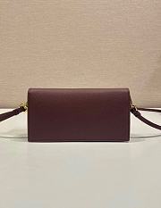 Prada Saffiano leather Burgundy mini-bag 18x9.5x3cm - 4