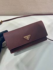 Prada Saffiano leather Burgundy mini-bag 18x9.5x3cm - 3