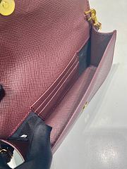 Prada Saffiano leather Burgundy mini-bag 18x9.5x3cm - 2