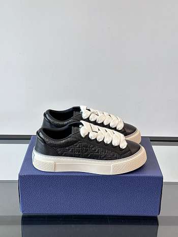 Dior B33 Spin Sneaker Black Grained Calfskin 