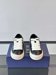 Dior B33 Spin Sneaker Black Grained Calfskin  - 2