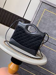 Chanel 25P 31 Bag Black Suede 22x23x5.5cm - 2