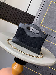 Chanel 25P 31 Bag Black Suede 21x17x3.5cm - 3