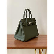 Hermes Birkin 30 Togo Leather Silver Hardware In Olive Green 30cm - 5