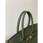 Hermes Birkin 30 Togo Leather Silver Hardware In Olive Green 30cm - 4