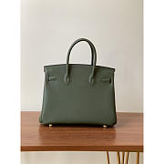 Hermes Birkin 30 Togo Leather Silver Hardware In Olive Green 30cm - 3