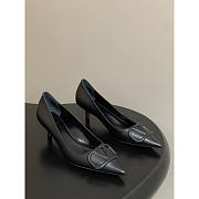 Valentino Garavani VLogo Pointed-Toe Pumps In Black 6cm - 1