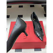 Valentino Garavani VLogo Pointed-Toe Pumps In Black 6cm - 4