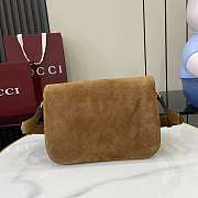 Gucci Horsebit 1955 Aura small shoulder bag suede 26x17.5x10cm - 5