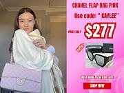 CHANEL 1112 Pink 2.55 Lambskin Leather Flap Bag With Gold&silver Hardware - 1