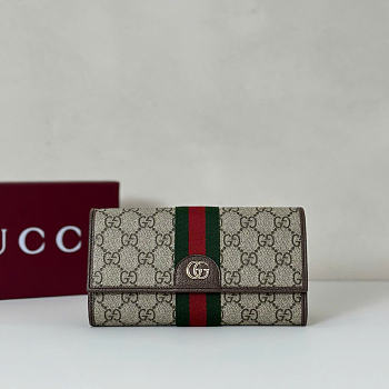 Gucci Ophidia continental wallet 19x10x3.5cm