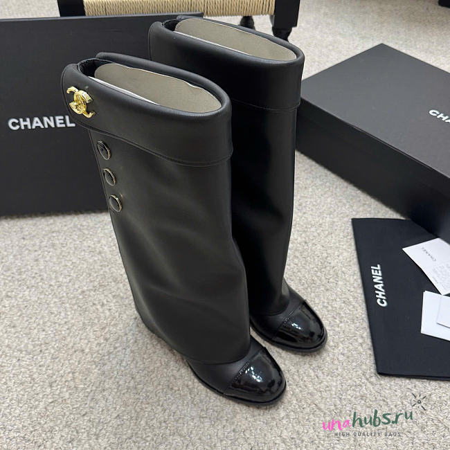 Chanel Black High Boot - 1