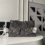 Chanel 25K Denim Black Handbags - 38x25.5x10.5cm - 1