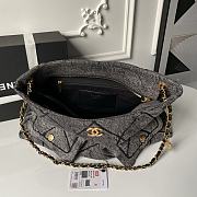 Chanel 25K Denim Black Handbags - 38x25.5x10.5cm - 2