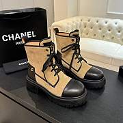Chanel Suede Brown Black Boot - 1