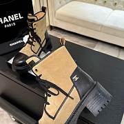 Chanel Suede Brown Black Boot - 2
