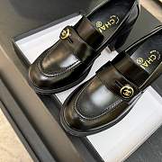 Chanel Moccasins Shiny Calfskin Black 7cm - 4