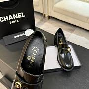 Chanel Moccasins Shiny Calfskin Black 7cm - 3