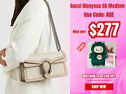 Gucci Dionysus GG Medium Beige / White Bag - 1