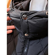 Moncler Quilted Down Jacket With Hood In Black - 5
