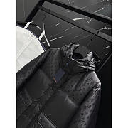 Louis Vuitton Monogram Quilted Down Hooded Jacket In Black - 3