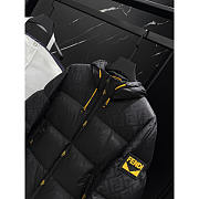 Fendi Quilted Down Hooded Jacket In Black - 2
