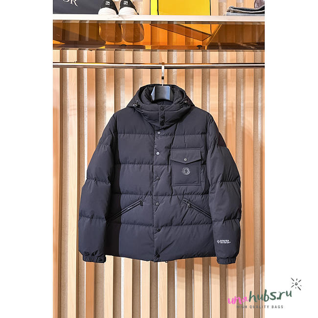 Moncler Quilted Down Jacket With Hood In Black 02 - 1
