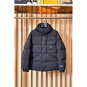 Moncler Quilted Down Jacket With Hood In Black 02 - 1