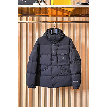 Moncler Quilted Down Jacket With Hood In Black 02