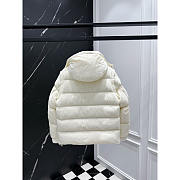 Prada Fulcran Hooded Short Down Jacket In White - 3