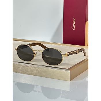 Cartier Première Sunglasses With Oval-Shaped Frames
