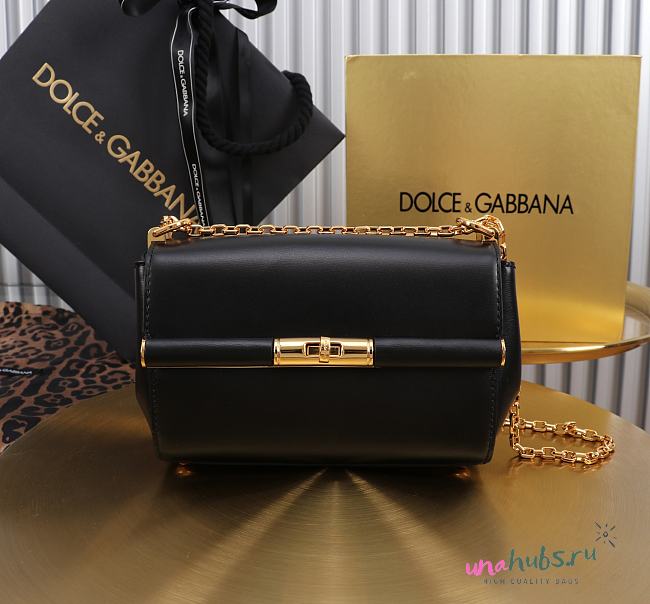 Dolce & Gabbana Black Shoulder bag Marlene 18x10.6x7cm - 1