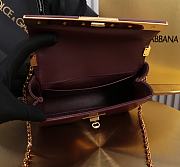Dolce & Gabbana Burgundy Shoulder bag Marlene 18x10.6x7cm - 5