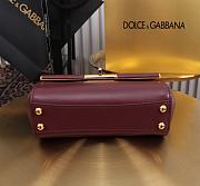 Dolce & Gabbana Burgundy Shoulder bag Marlene 18x10.6x7cm - 4