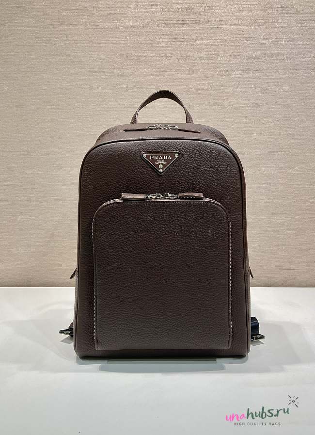 Prada Saffiano backpack Chocolate 40.5x28x12cm - 1