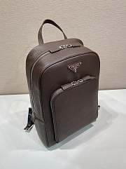 Prada Saffiano backpack Chocolate 40.5x28x12cm - 3