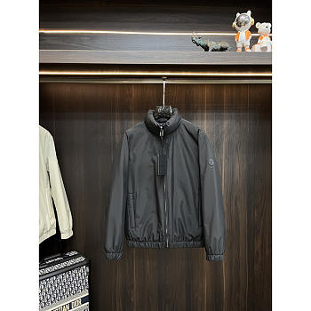 Moncler Bere Short Down Jacket In Black