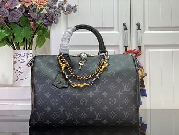 Louis Vuitton Speedy Soft 30 Black Monogram 30x21x17cm
