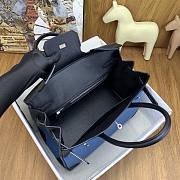 Hermes Birkin 30 Black Denim Silver Togo 30cm - 3