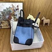 Hermes Birkin 30 Black Denim Silver Togo 30cm - 2