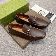 Gucci Driver with Horsebit Brown Loafer  - 1